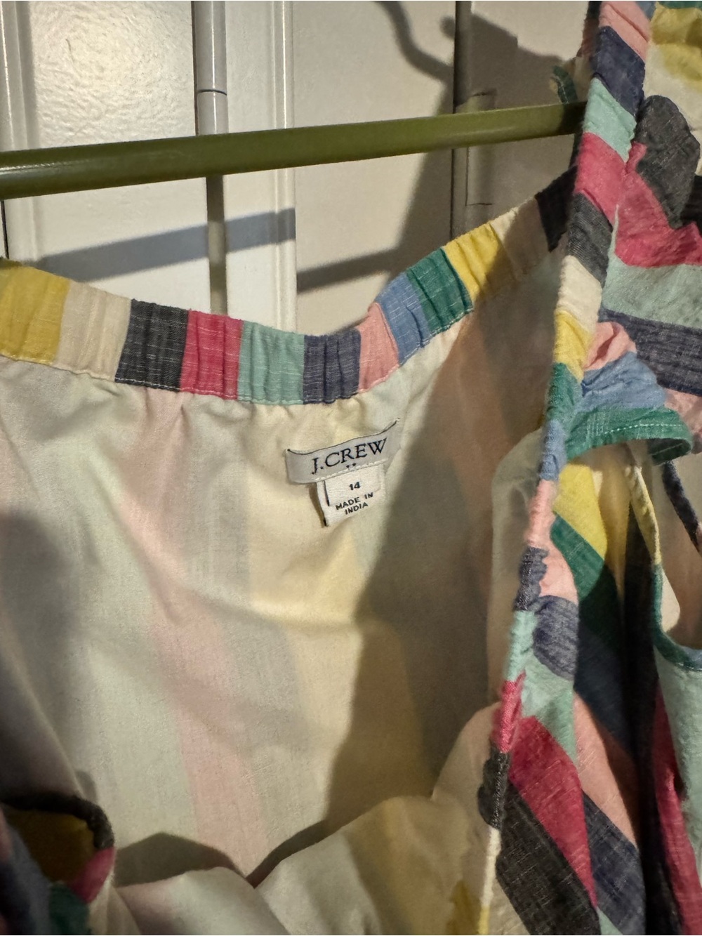 Multicolor Striped Ruffle-Shoulder Sundress - Picture 2 of 2